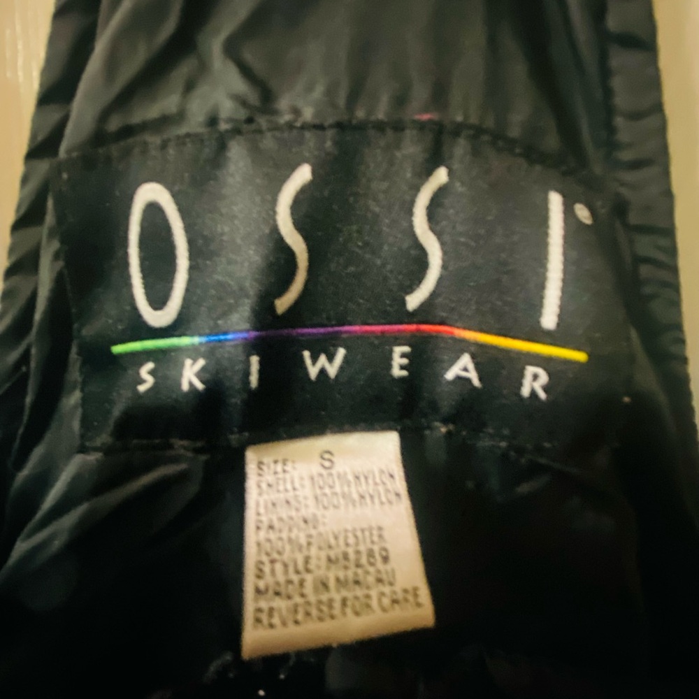 OSSI Skiwear Snow Black Bib Overalls S - Picture 3 of 7